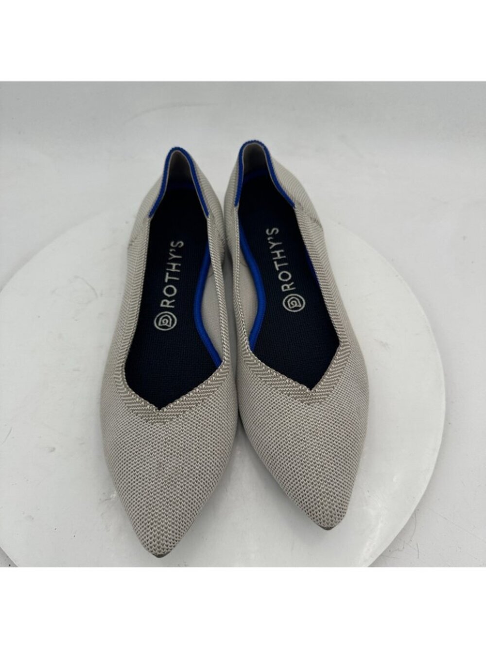 Rothy’s The Point Women Size 10 Grey Ballet Flat Slip On Loafer Comfort Shoes - Picture 3 of 11
